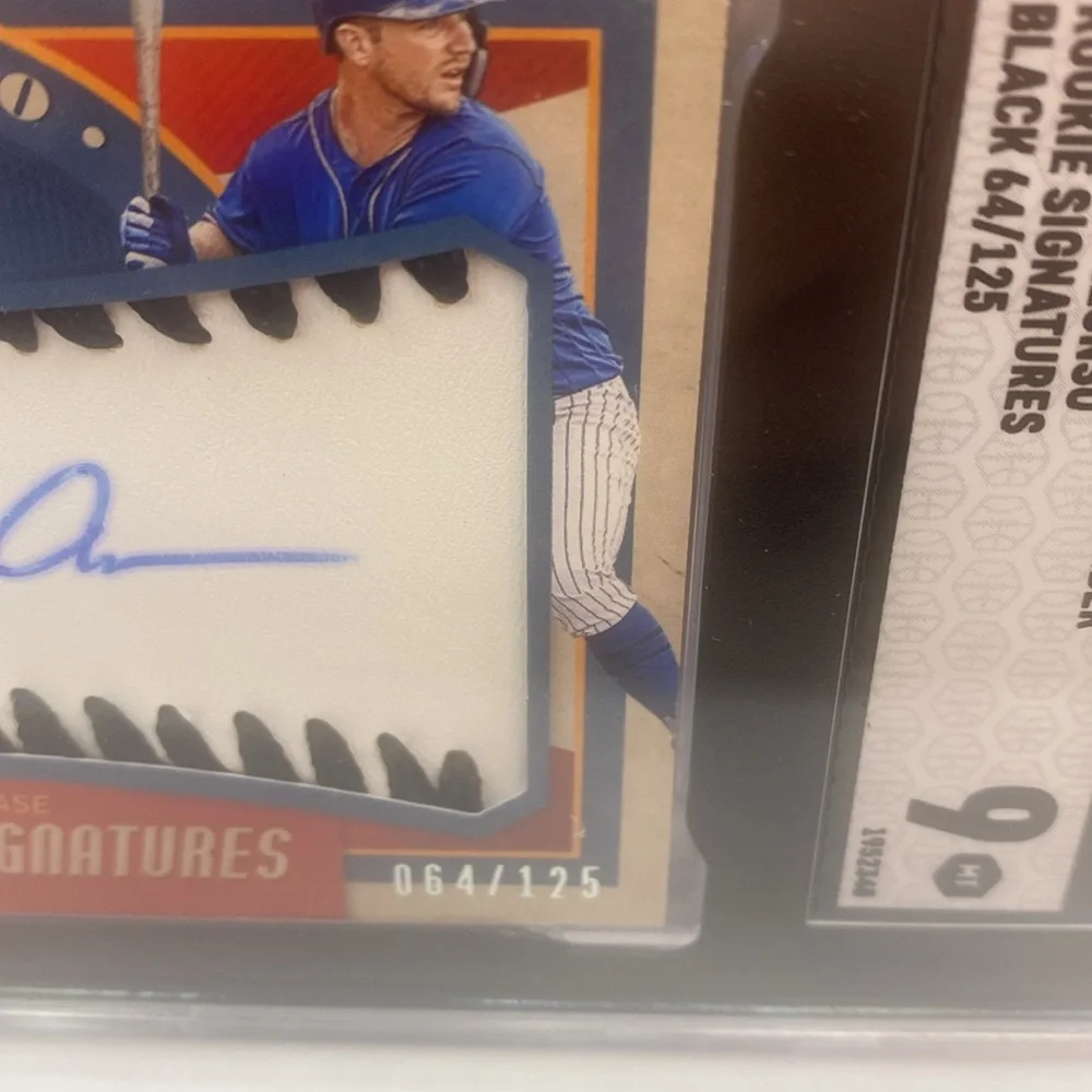 2019 Panini Black Pete Alonso RC Leather Patch #151  064/125 (MISC14)